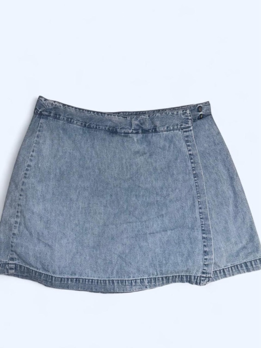 Classic Light Blue Denim Mini Skirt